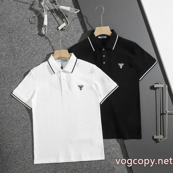 半袖poloTシャツコピー ブランドPRADA都会的感 特価高品質 コスパ最高のプライス