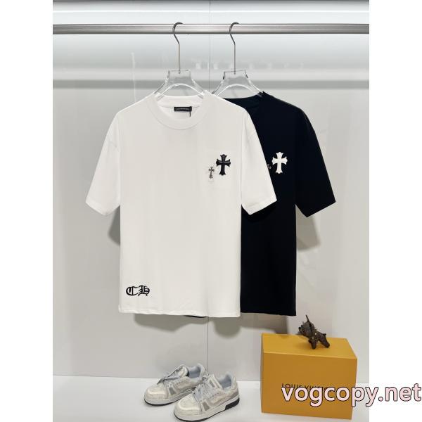クロムハーツ新作入荷品質保証 これは欲しい 定番品半袖Tシャツブランド アクセサリー 激安