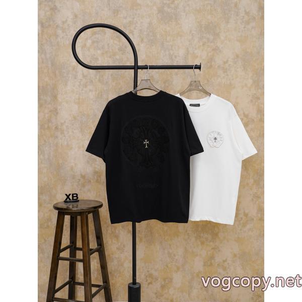 入手困難 最終セール HOT格安人気アイテムCHROME HEARTS偽 ブランド半袖Tシャツ