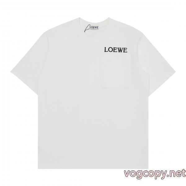 LOEWE高級感ある大人の 着心地良さ 相性抜群のコンビブランド コピー半袖Tシャツ
