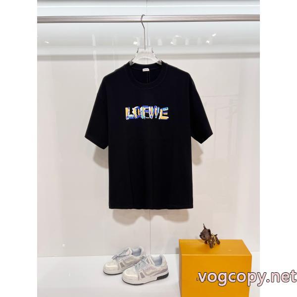 ブランド 品 激安 通販ギフトに最高 圧倒的な高級感 きれいめ派に上質半袖Tシャツロエベ