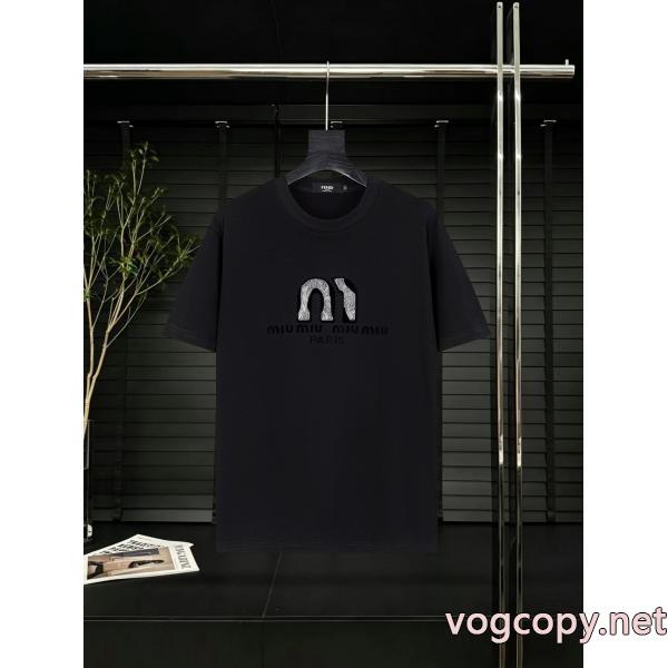完売必至欲しい 大人気新作 オシャレな雰囲気MIUMIU半袖Tシャツ偽物 ブランド 販売