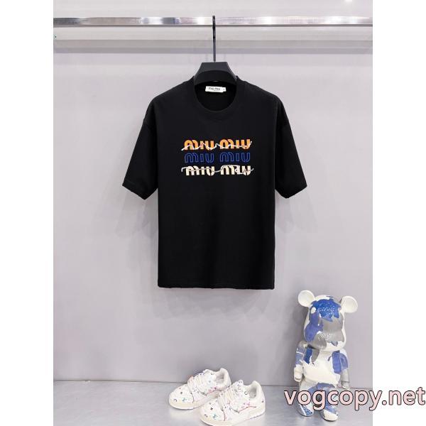 半袖Tシャツ激安 通販 ブランドMIUMIU肌触りの良い着心地抜群新作 アップデザイン 最新入荷