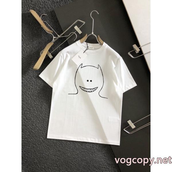 CELINE気品たっぷり 今年流行 珍しい半袖Tシャツブランド 偽物 通販