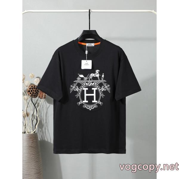 ブランド コピー 安心HERMES最高級品質 魅力的な美品 最安値挑戦！半袖Tシャツ