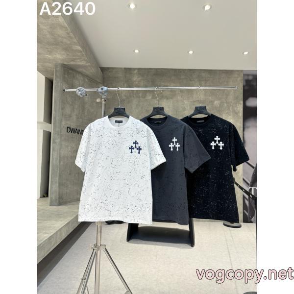 偽 ブランド サイト人気定番大人気 肌触りがとても良い 数量限定超特価CHROME HEARTS半袖Tシャツ