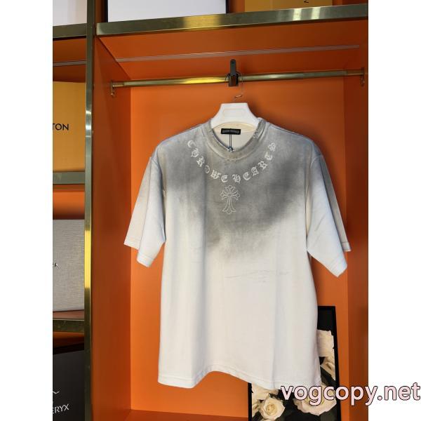 ブランド レプリカTOPセラー賞 首胸ロゴ 2026激安セール最高峰半袖TシャツCHROME HEARTS