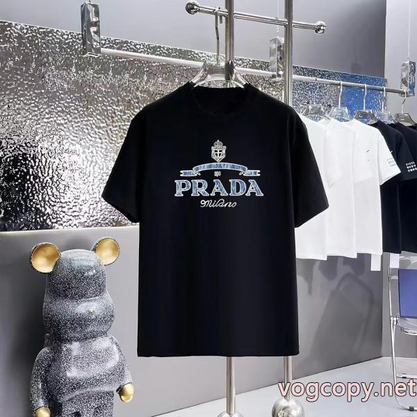PRADA偽物 ブランド半袖Tシャツ夏季新作品 今年も人気！ 清潔感の高い新品