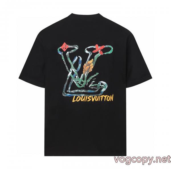 ヘルシー 抜け感重視 現代的な印象 上質で格好い半袖Tシャツブランド コピー 激安LOUIS VUITTON