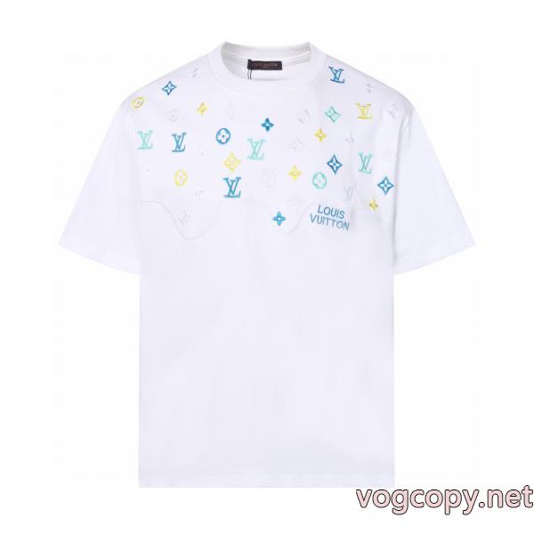 通販 ブランド半袖Tシャツ好評につき継続中 最強の定番コーデ 綺麗なLOUIS VUITTON