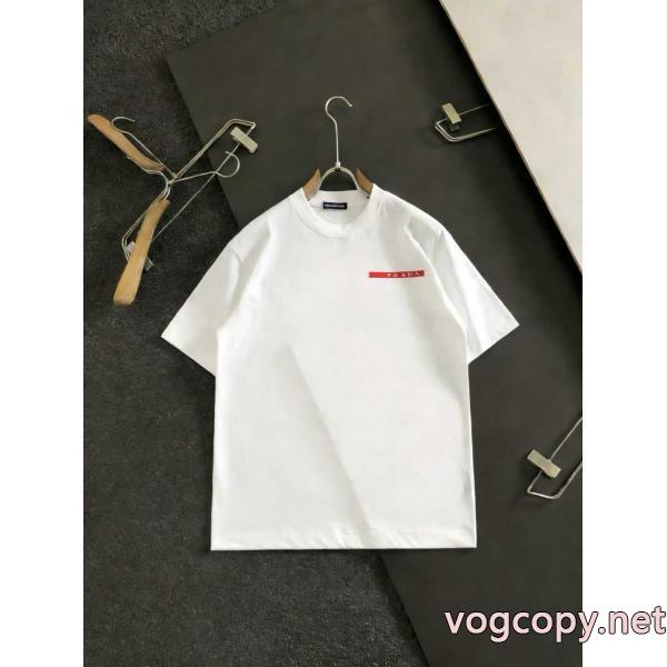 偽 ブランド販売店舗限定モデル 通気性のいい 2026年トレンドNO1半袖TシャツPRADA