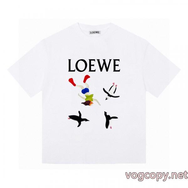 偽物 通販 サイト手元在庫限り 普段使いに最適の大人スタイル お得格安LOEWE半袖Tシャツ