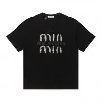 高級ブランド超安特価 好評品 ストリートを感じさせる半袖Tシャツスーパー コピー 品MIUMIU