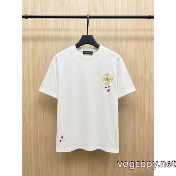 お洒落に魅せる HOT品質保証 大人気ブランドクロムハーツブランド コピー 着払い半袖Tシャツ