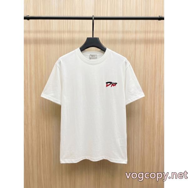 Diorスーパー コピー 品知的セクシースタイル お洒落な印象に 洒落感を演出する！半袖Tシャツ