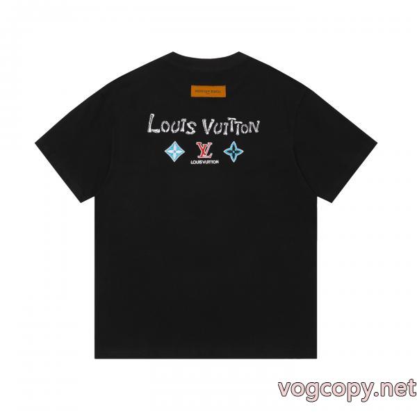 圧倒的人気 早者勝ち 大人気アイテム偽物 ブランド ショップLOUIS VUITTON半袖Tシャツ