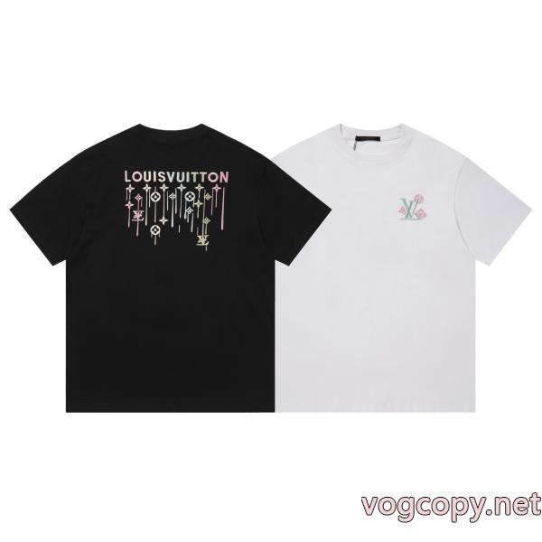 ブランド 偽物 通販LOUIS VUITTON半袖Tシャツ完売間近 モード感の高い 人気セール260%新品