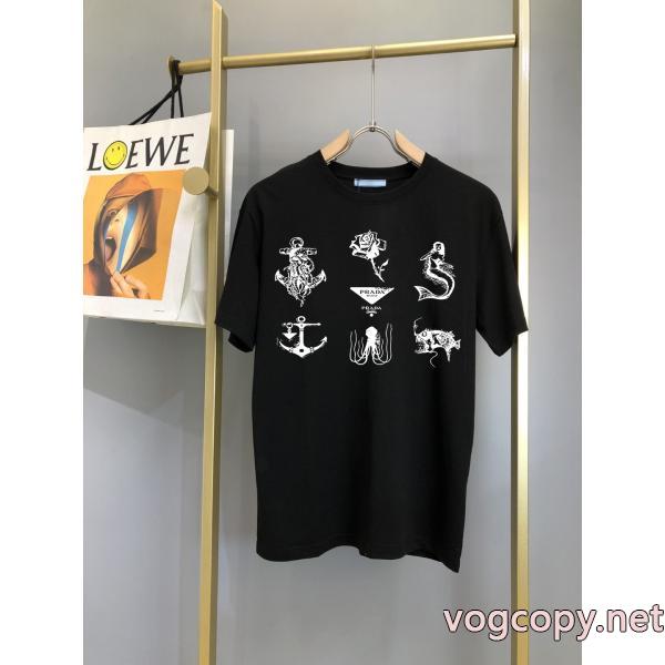 半袖Tシャツブランド アクセサリー 激安PRADA永遠の定番 数量限定 追跡有り配送