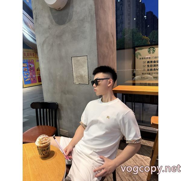 良好品 人気定番 超軽量BURBERRY半袖Tシャツ偽 ブランド