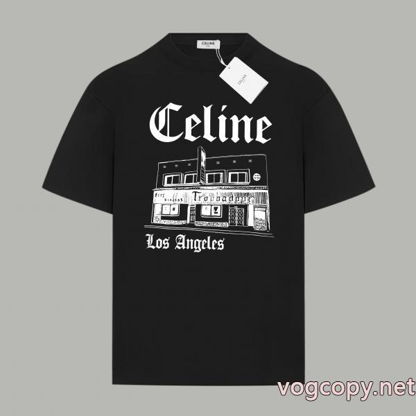 注目度抜群 上品可愛い 爆買い定番人気ブランド コピー 激安半袖Tシャツセリーヌ