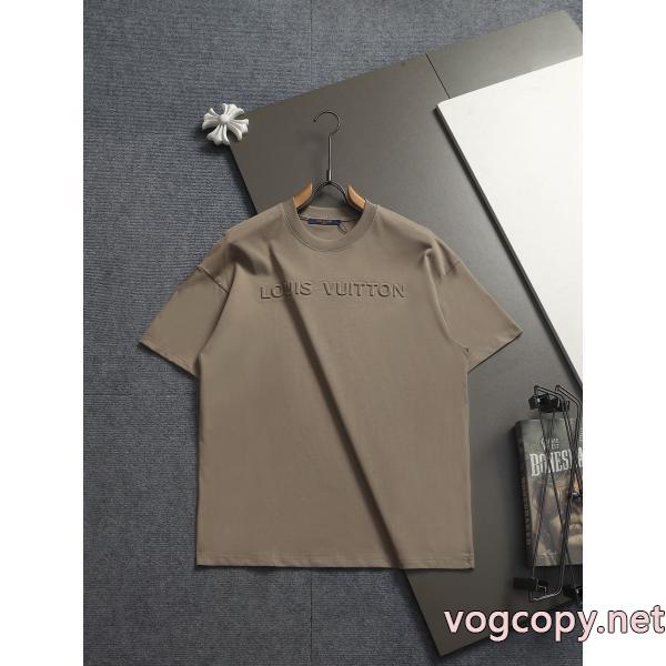 高級感ある大人の しなやかな 抜群の存在感半袖TシャツLOUIS VUITTONコピー 商品 販売