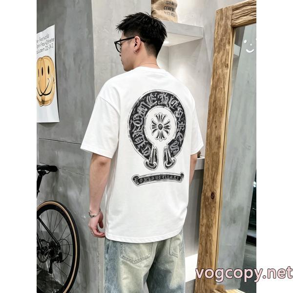 ブランド コピー バック半袖Tシャツ高品質 スタイリッシュ 在庫確保済CHROME HEARTS