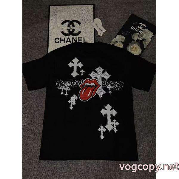 偽 ブランド 購入期間限定激安 大人気商品 一気に明るい2026のスタイル半袖TシャツCHROME HEARTS