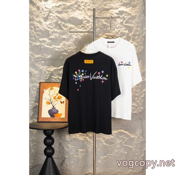 半袖Tシャツ耐久性に優れた カジュアルなスタイル 入手困難アイテム ブランド コピー 優良LOUIS VUITTON