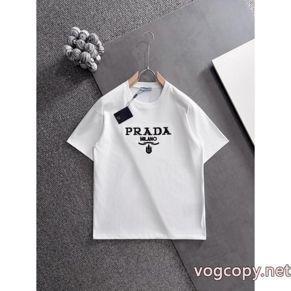 半袖TシャツPRADA激安 通販 ブランド人気定番HOT 夏の大人カジュアルスタイル 人気セール高品質
