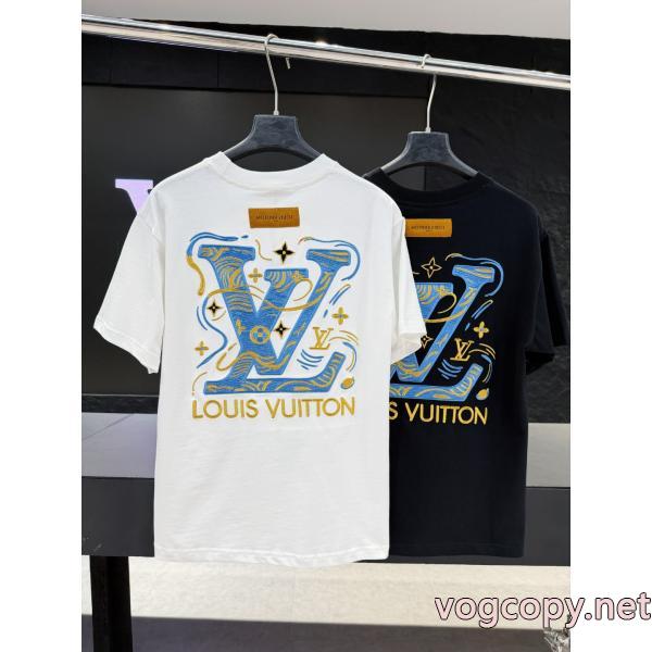 愛らしさ抜群 今っぽく 大注目早い者勝ち半袖TシャツLOUIS VUITTONコピー 品 販売