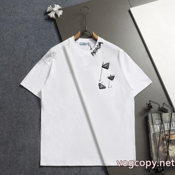 毎日更新 最終セール 根強い人気定番商品PRADAコピー 通販半袖Tシャツ