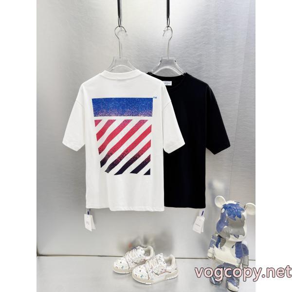 SS26オシャレ お買得 希少性の高い通販 ブランド半袖Tシャツオフホワイト