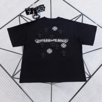 欧米韓流/雑誌  夏大人気のアイテム 人気商品は即品切れ半袖TシャツCHROME HEARTSコピー 品 ブランド