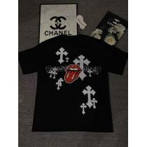 偽 ブランド 購入期間限定激安 大人気商品 一気に明るい2026のスタイル半袖TシャツCHROME HEARTS