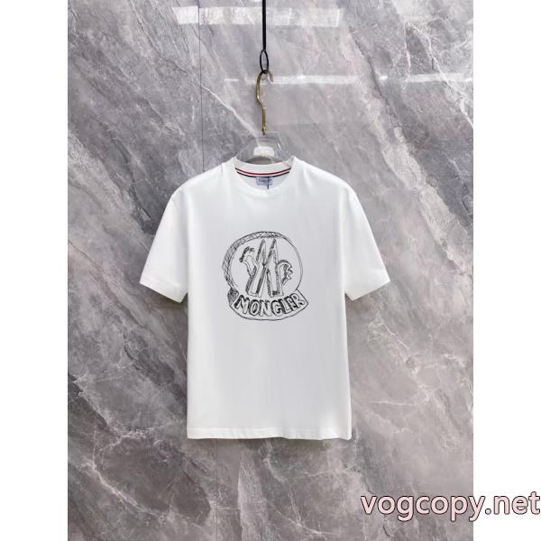 MONCLER激安 通販 ブランド最安値に挑戦 期限限定 今季のトレンド人気新作半袖Tシャツ