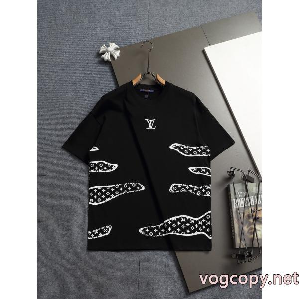 偽物 ブランド 激安半袖TシャツLOUIS VUITTON人気一番 海外人気アイテム 手頃価格