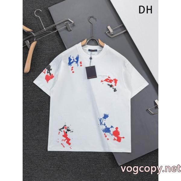 偽物 通販清潔感の高い新品 存在感を発揮する 高級感ある半袖TシャツLOUIS VUITTON