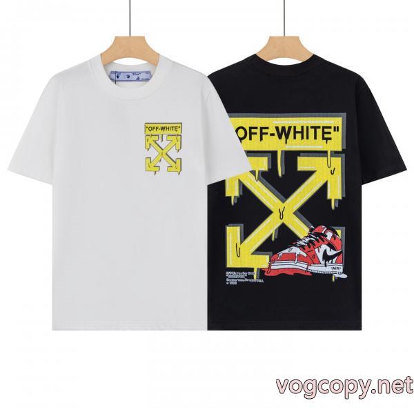 季節感をプラス人気商品 ピュアな印象に お買い得本物保証半袖TシャツOff-White偽 ブランド 通販