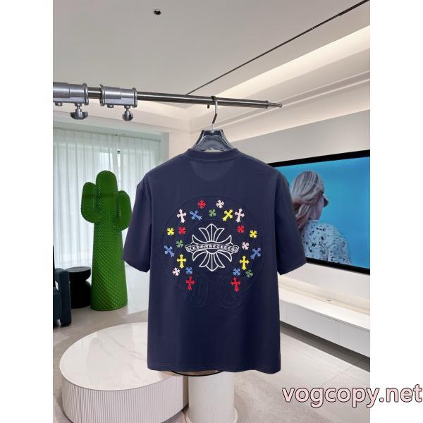究極な着心地 26ss海外直営 トレンド商品CHROME HEARTSブランド アクセサリー 激安半袖Tシャツ