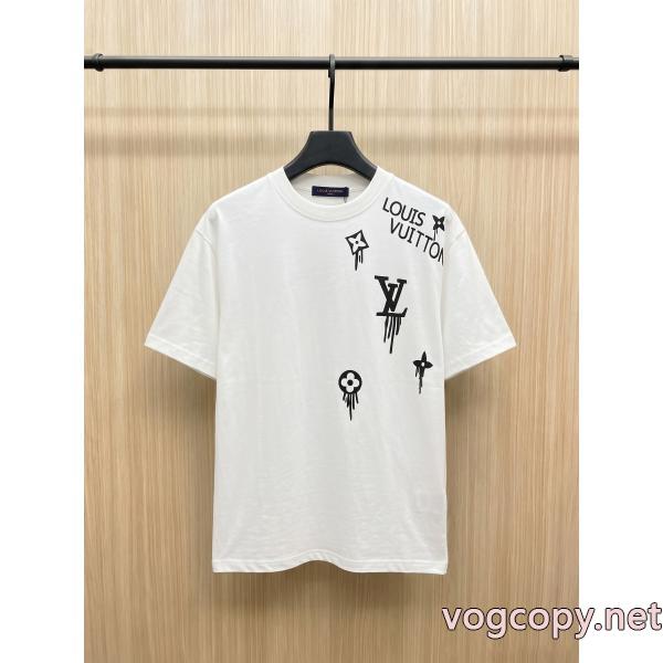 偽 ブランド半袖TシャツLOUIS VUITTON着回し力抜群大人気 安定感があり 伸縮性に優れた