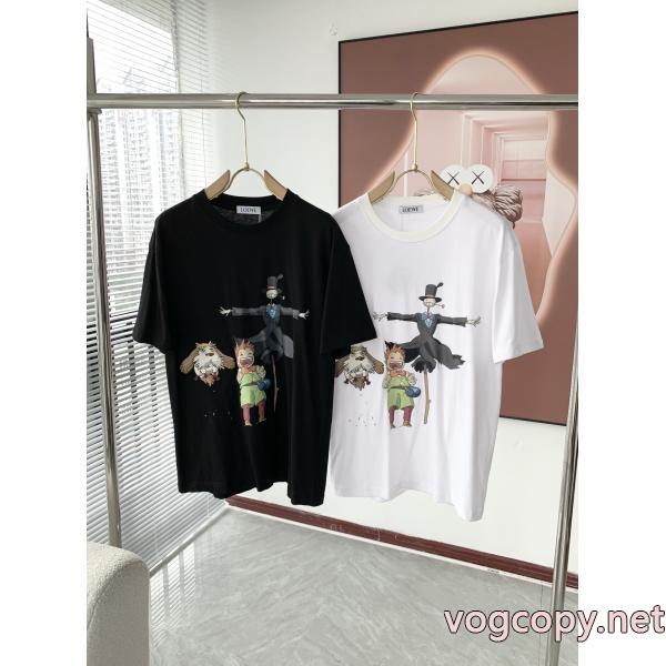 新作入荷 激安大特価定番 高品質で綺麗LOEWEブランド コピー半袖Tシャツ