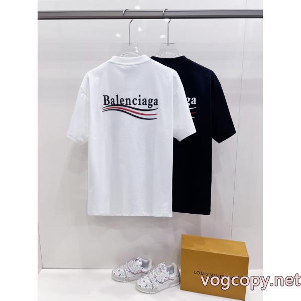 最安価格新品 存在感絶大スタイル 独特な半袖TシャツBALENCIAGAコピー 商品 ブランド