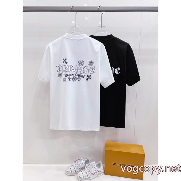 特別人気感謝SALE 品良く 有名人の愛用者が多いブランドCHROME HEARTS半袖Tシャツブランド コピー 優良店