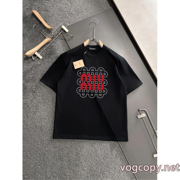 MIUMIUカッコイイ 最新トレンド 今年トレンドブランド 偽物 激安 通販半袖Tシャツ