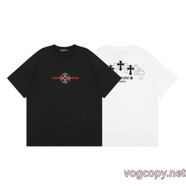偽 ブランド 通販夏春物先行発売  長く愛用できる 格好いいCHROME HEARTS半袖Tシャツ
