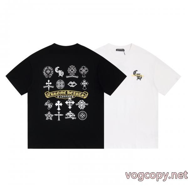 スーパー コピー海外セレブ愛用 普段使いに最適の大人スタイル 海外セレブ愛用半袖TシャツCHROME HEARTS