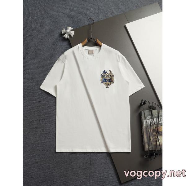 HOTお買い得 確保済み安心国内発送 高級感UPDiorブランド フェイク半袖Tシャツ