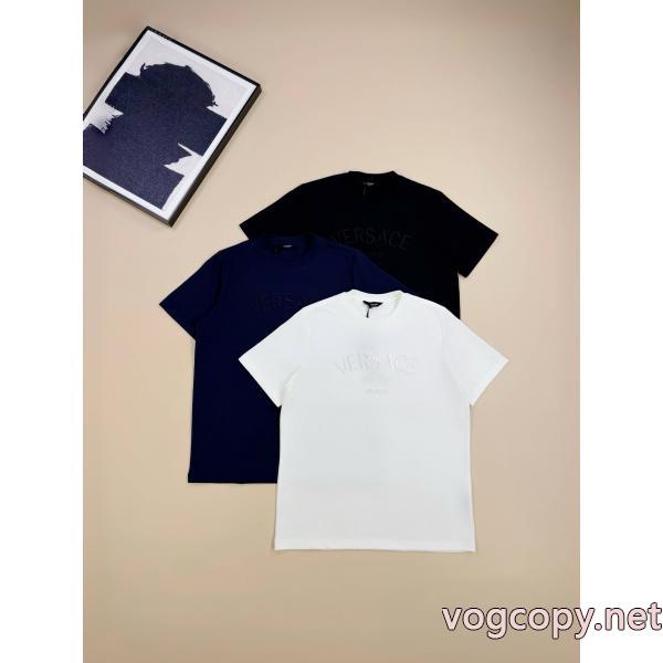 VERSACE偽 ブランド 通販大満足 魅力的なポイント 圧倒的な存在感半袖Tシャツ