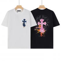 夏季限定販売 存在感のある 高評価アイテムCHROME HEARTSコピー ブランド 通販半袖Tシャツ