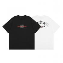 偽 ブランド 通販夏春物先行発売  長く愛用できる 格好いいCHROME HEARTS半袖Tシャツ